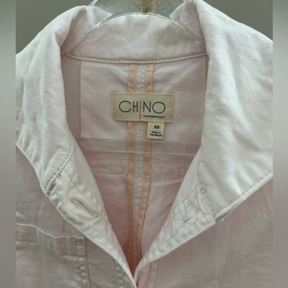 Anthropologie Pink Chino Casual Swing Jacket XS - Picture 4 of 7